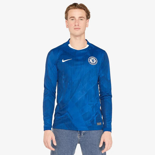 Chelsea Home 25/26 Torcedor Nike Manga Longa - Azul