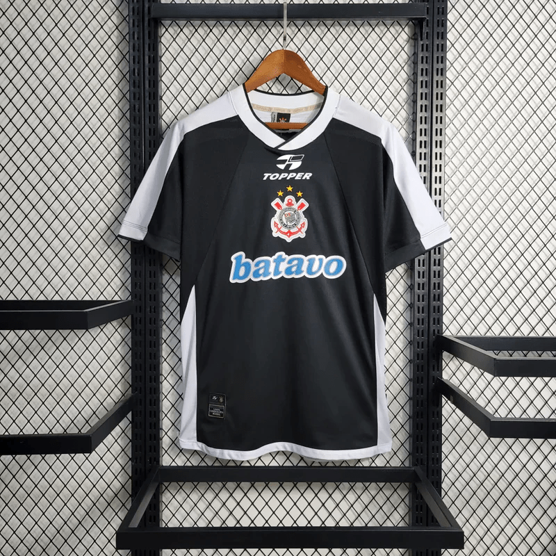 Corinthians Retrô Away 2000 Masculino - Preta