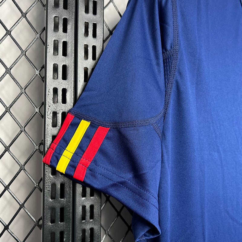 Espanha Retrô Away 2010 Adidas Torcedor Masculina - Azul
