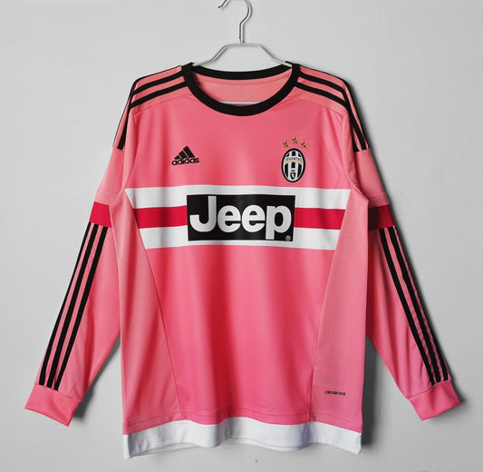 Juventus Away 2015 Retrô  Adidas Manga longa - Rosa