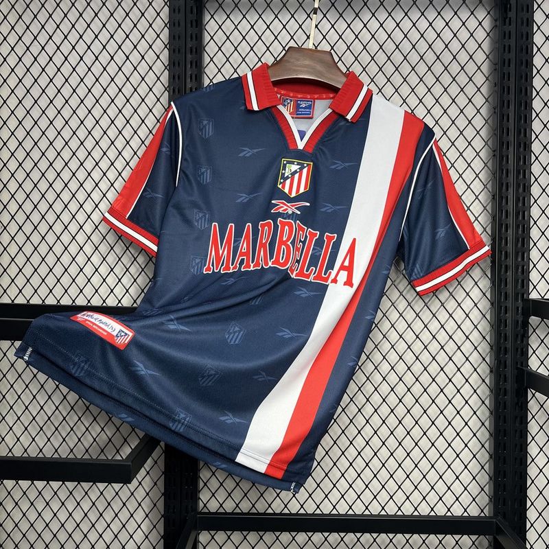 Atlético de Madrid Retrô Away 1998 Reebok  - Azul