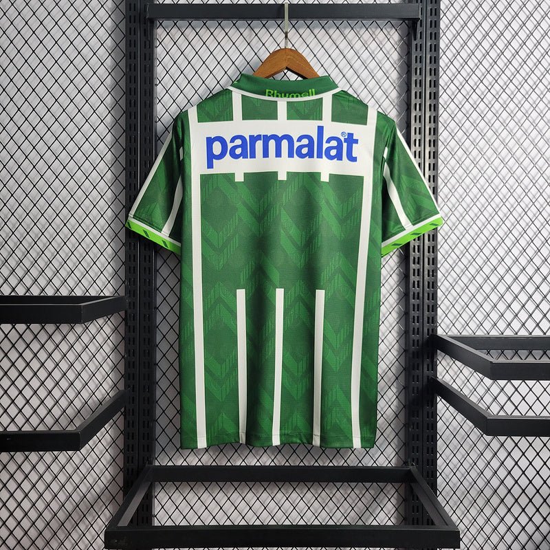 Palmeiras Retro 1996 Torcedor Rhumell Masculino - Verde Listrada