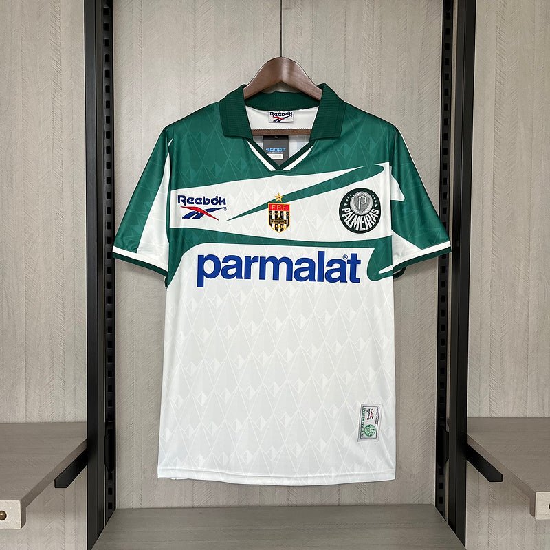 Palmeiras Retro Away 1996 Torcedor Parmalat - Branca
