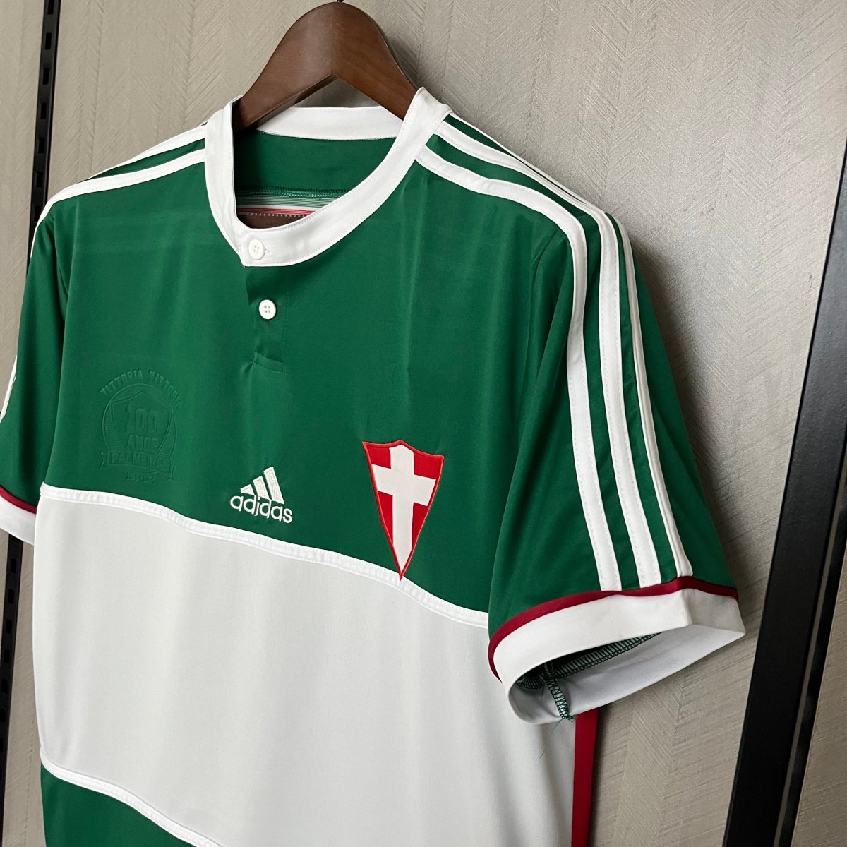 Palmeiras Retro 2014 100th Adidas Torcedor Masculina - Verde e Branca