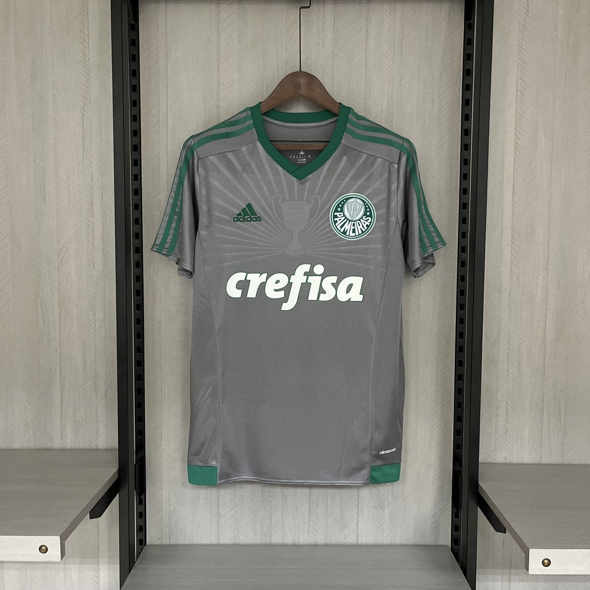 Palmeiras Retro 2016 Torcedor Masculina Adidas - Cinza