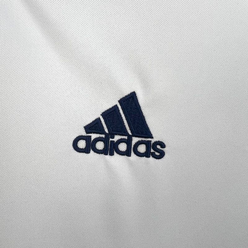 Real Madrid Home Retrô 00/01 Adidas - Branca