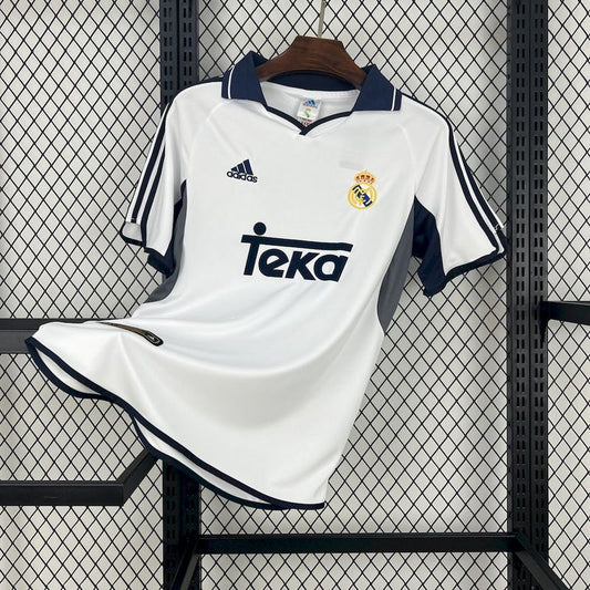 Real Madrid Home Retrô 00/01 Adidas - Branca