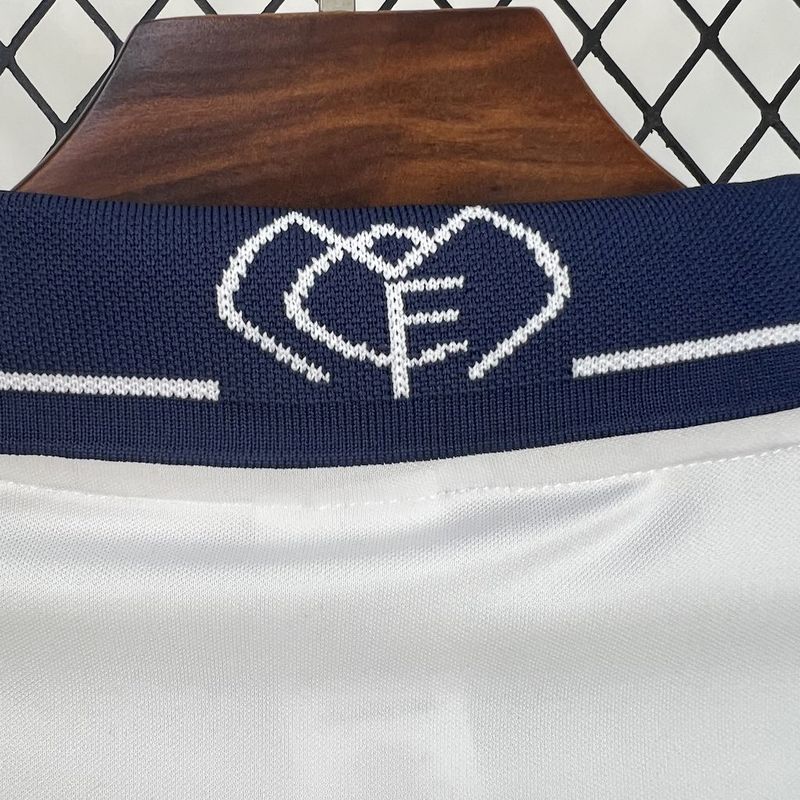 Real Madrid Home Retrô 00/01 Adidas - Branca