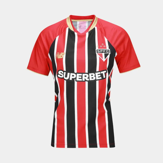 São Paulo Away 25/26 New Balance Feminina - Tricolor