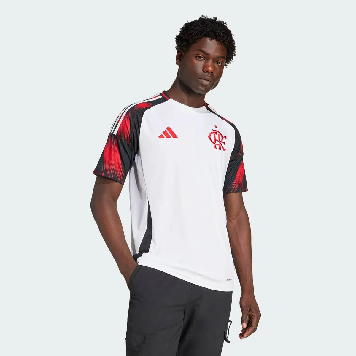 Flamengo Away 25/26 Torcedor Adidas Masculina - Branco
