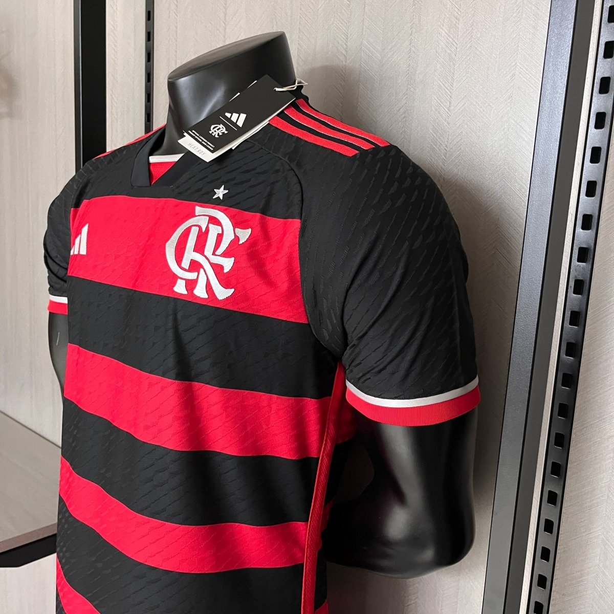 Flamengo Home 24/25 Jogador Adidas Masculina - Vermelho e Preto