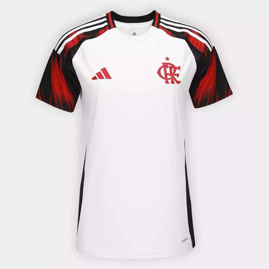 Flamengo Away 25/26 Adidas Torcedor Feminina - Branca