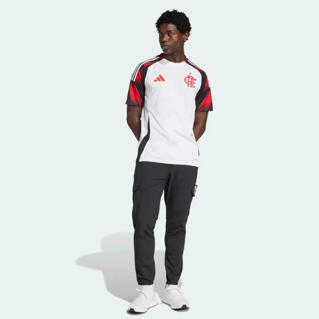Flamengo Away 25/26 Torcedor Adidas Masculina - Branco