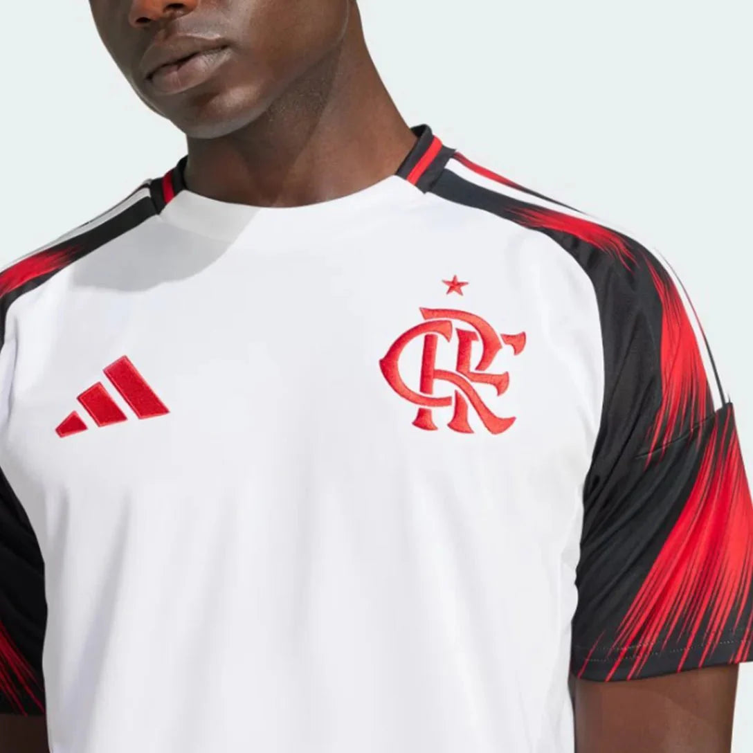 Flamengo Away 25/26 Torcedor Adidas Masculina - Branco