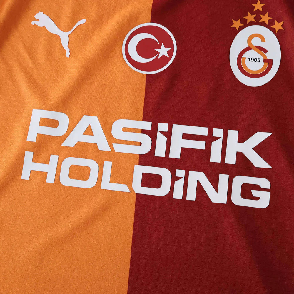 Galatasaray Home 25/26 Torcedor Puma Masculina - Laranja