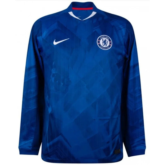 Chelsea Home 25/26 Torcedor Nike Manga Longa - Azul