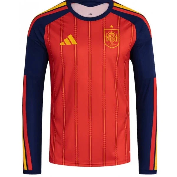 Espanha Home Manga Longa 26/27 Masculino Adidas Torcedor - Vermelho
