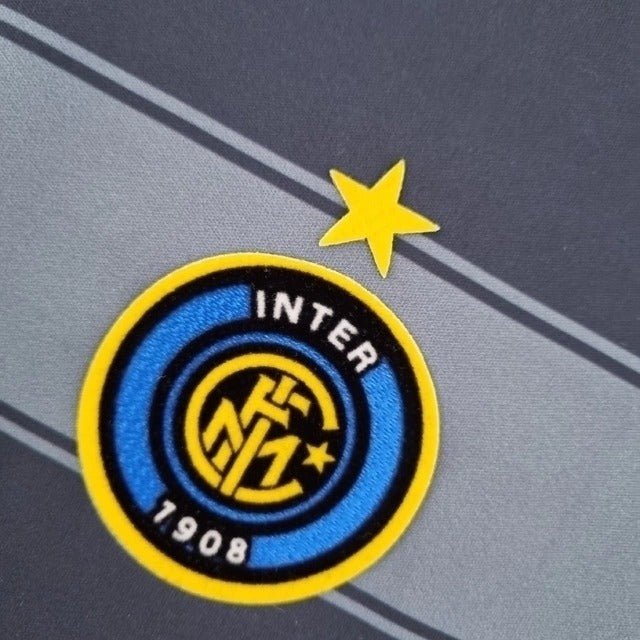 Inter de Milão Away Retrô 04/05 Nike - Azul e Cinza