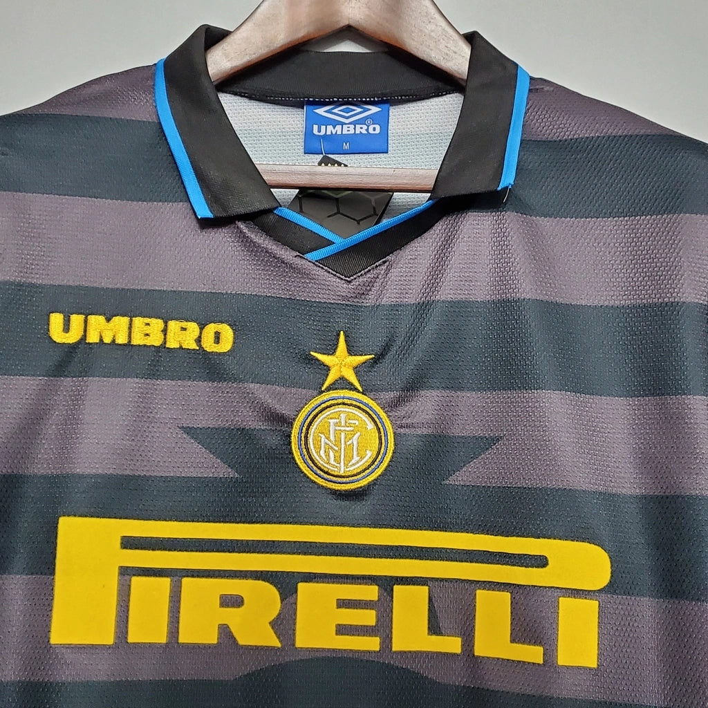 Inter de Milão Away Retrô 1997/1998 Umbro - Cinza