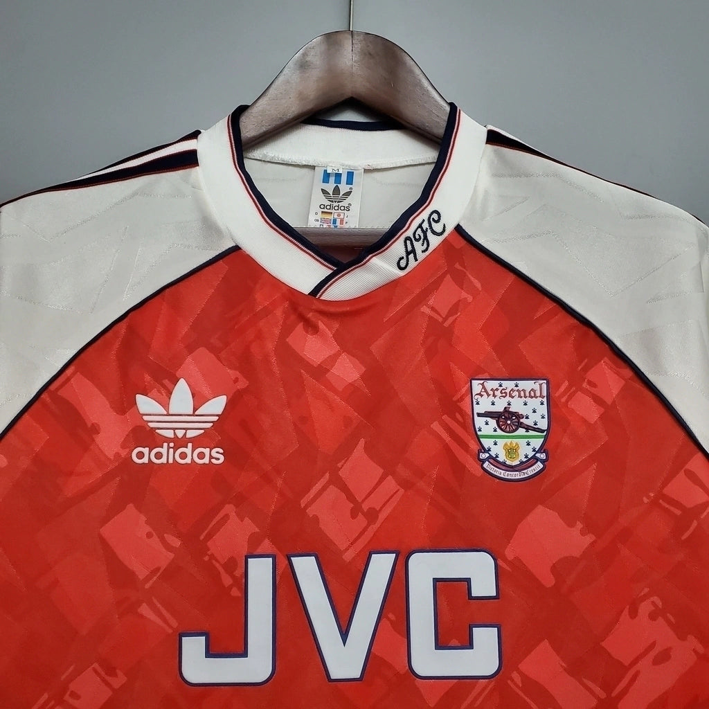 Arsenal Home Retrô 90/92 Adidas - Vermelha