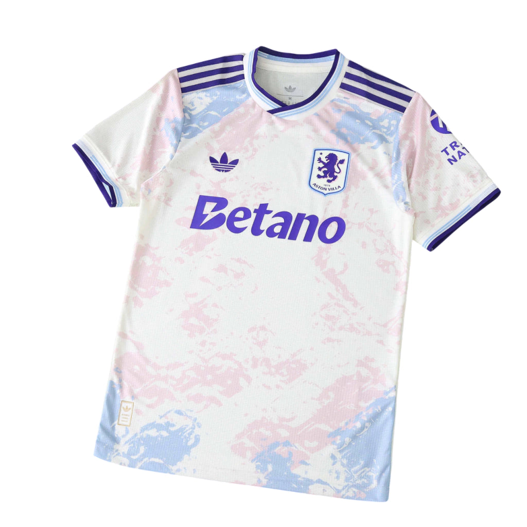 Aston Villa Third 25/26 Jogador Adidas - Branca