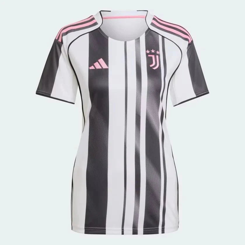 Juventus Home 25/26 Feminina Adidas  - Preto e Branco