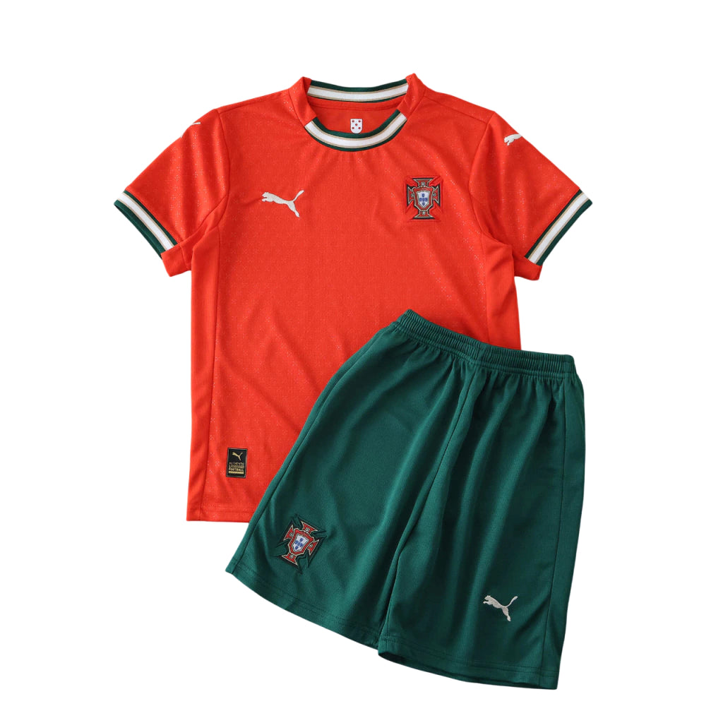 Kit Infantil Portugal Home 25/26 - Vermelha