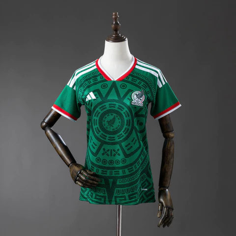 México Home 26/27 Feminino Adidas  - Verde
