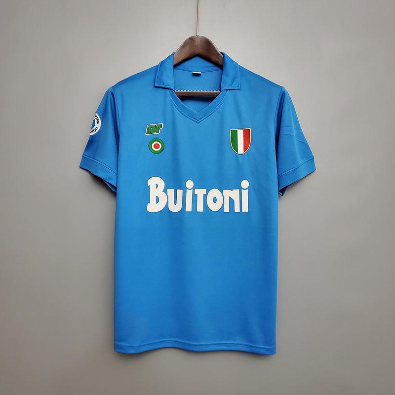 Napoli Home Retrô 88/89 - Azul