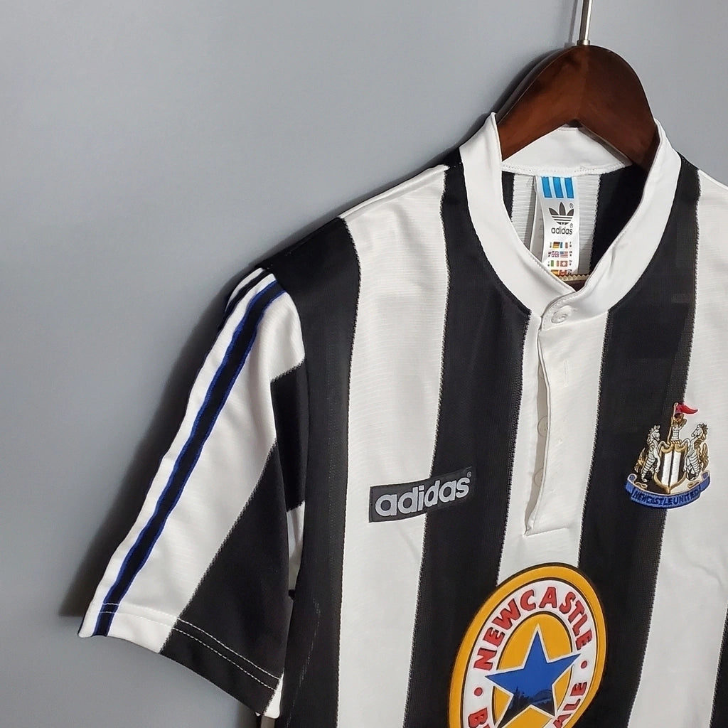 Newcastle Home Retrô 95/97 Adidas - Preta e Branca