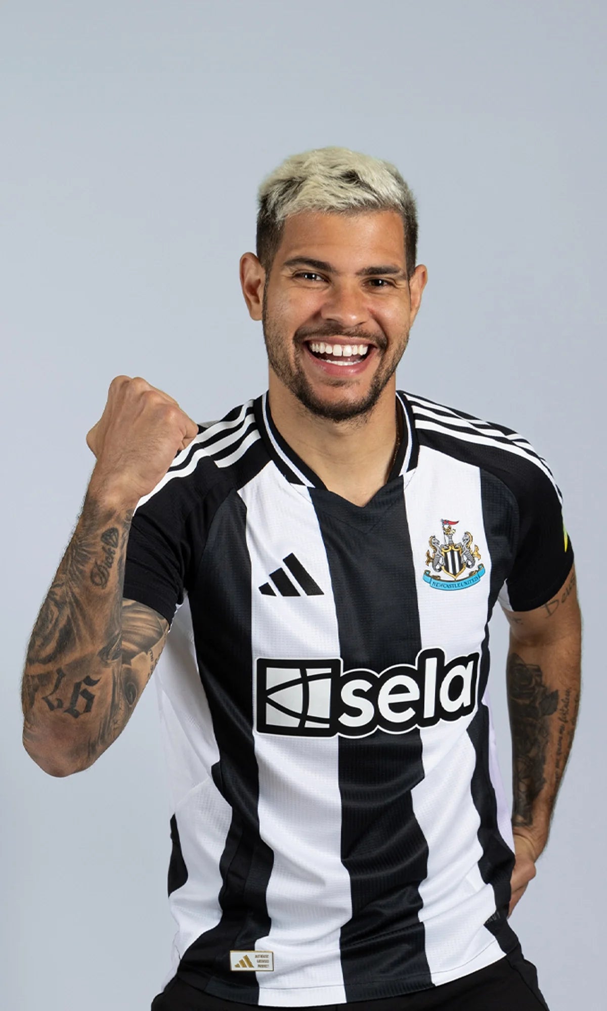 Newcastle Home 24/25 Torcedor Adidas - Preto e Branco