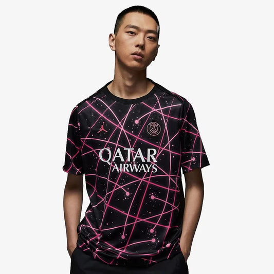 PSG Pré Jogo 25/26 Torcedor Nike - Preto e Rosa