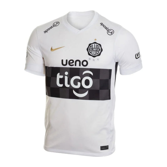 Olimpia Home 26/27 Torcedor Nike - Branca e Preto