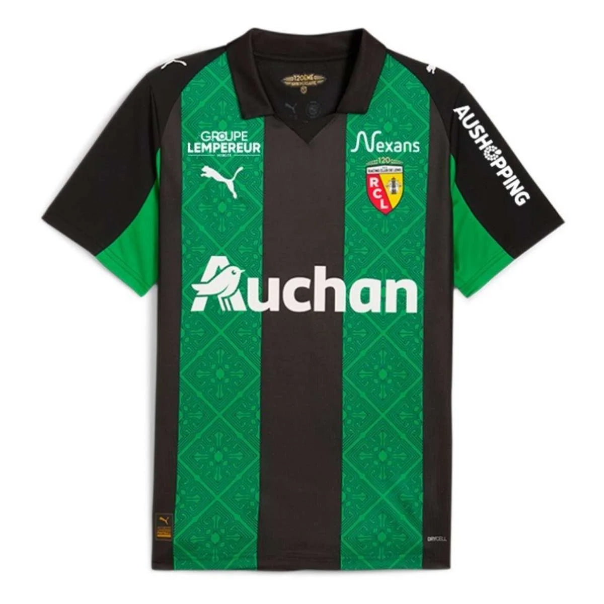 RC LENS Away 25/26 Torcedor Puma - Verde e Preto