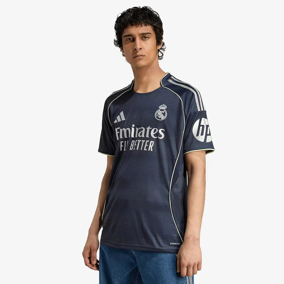 Real Madrid Away 25/26 Torcedor Adidas - Cinza Escuro