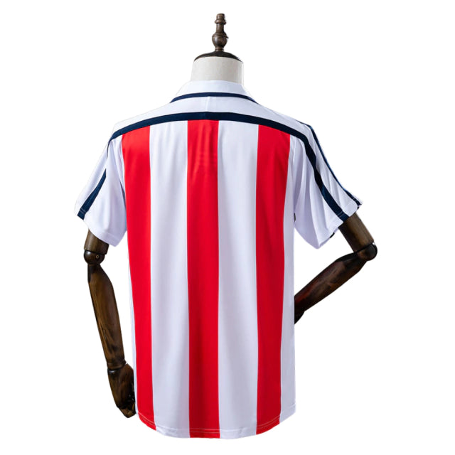 Bayern de Munique Away Retrô 99/00 Adidas - Branco e Vermelho