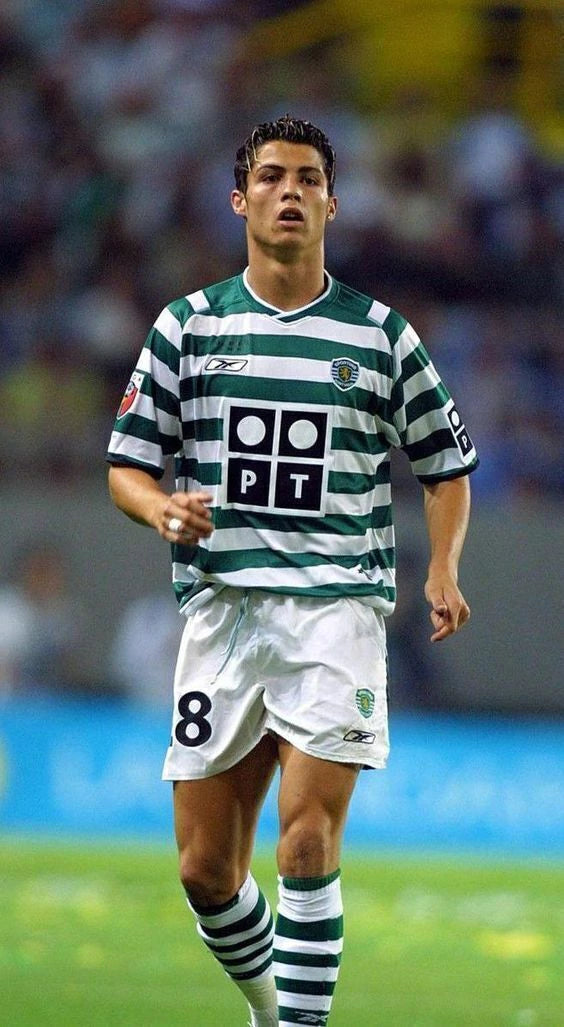 Sporting Home Retrô 02/03 Reebok - Verde e Branco