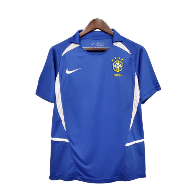 Brasil Away Retrô 2002 Nike - Azul
