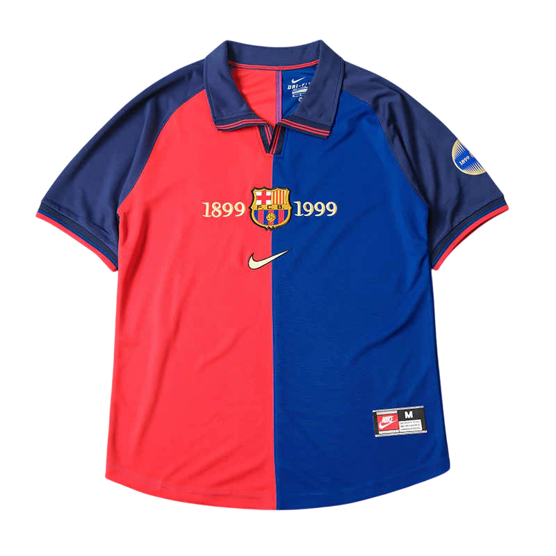 Barcelona 100 Anos Retrô 1999 Nike -  Grená