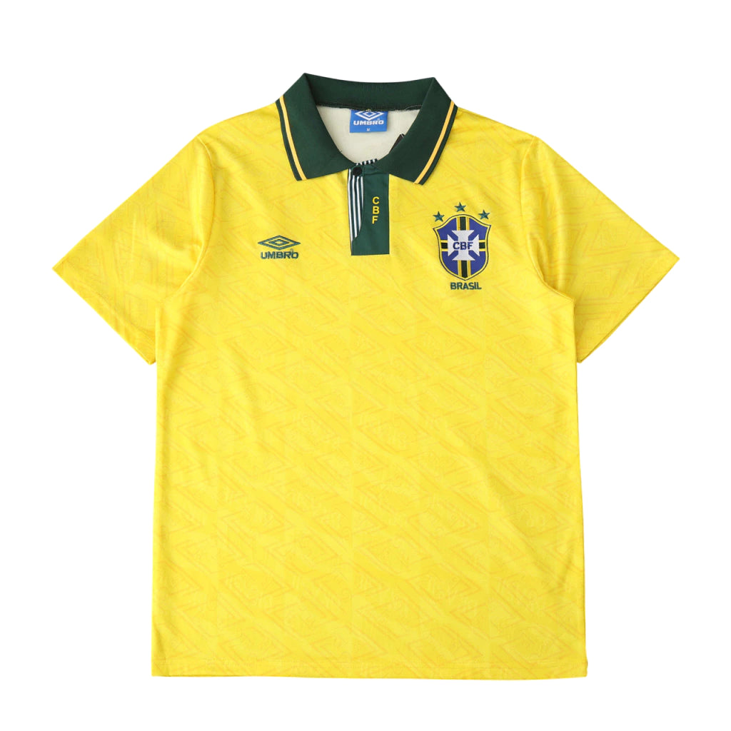 Brasil Home Retrô 1991/1993 Umbro - Amarela