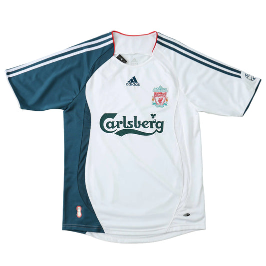 Liverpool Away Retrô 06/07 Adidas - Branca e Verde