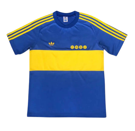 Boca Juniors Home Retrô 1981 Azul e Amarela - Adidas