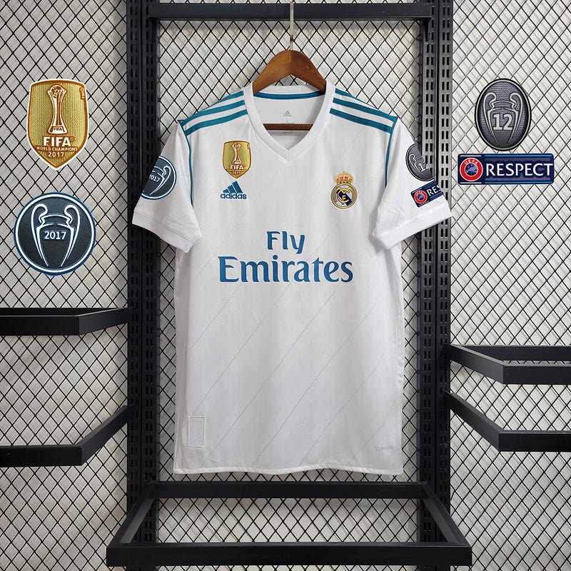 Real Madrid Home Retrô 17/18 Adidas - Branca