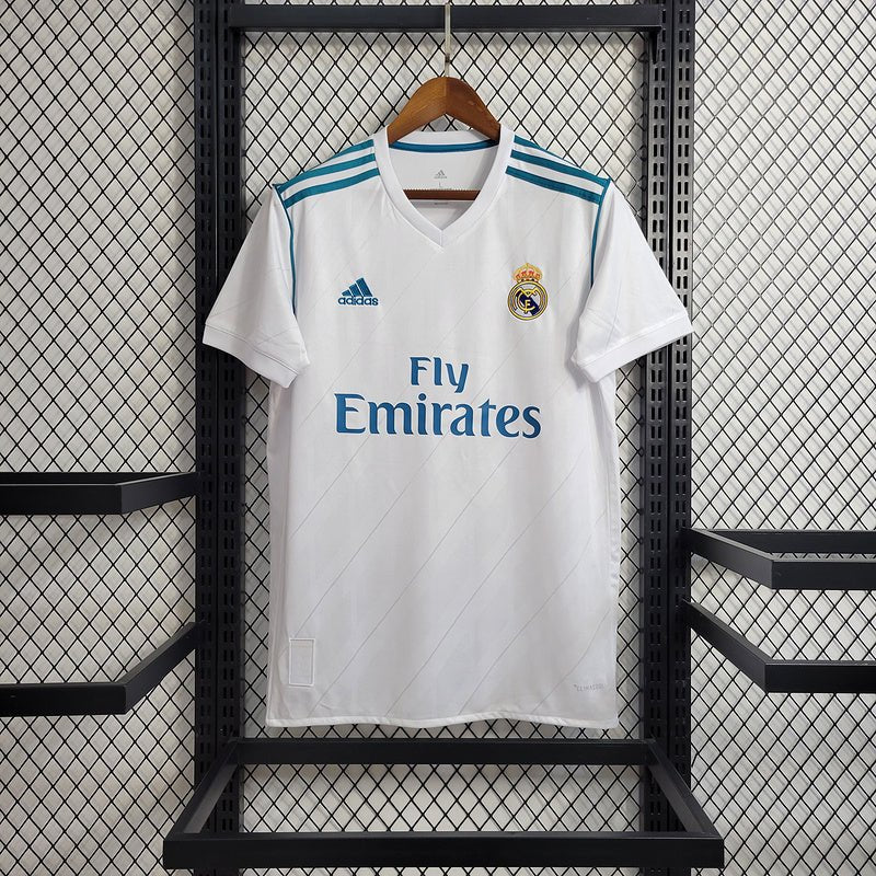 Real Madrid Home Retrô 17/18 Adidas - Branca