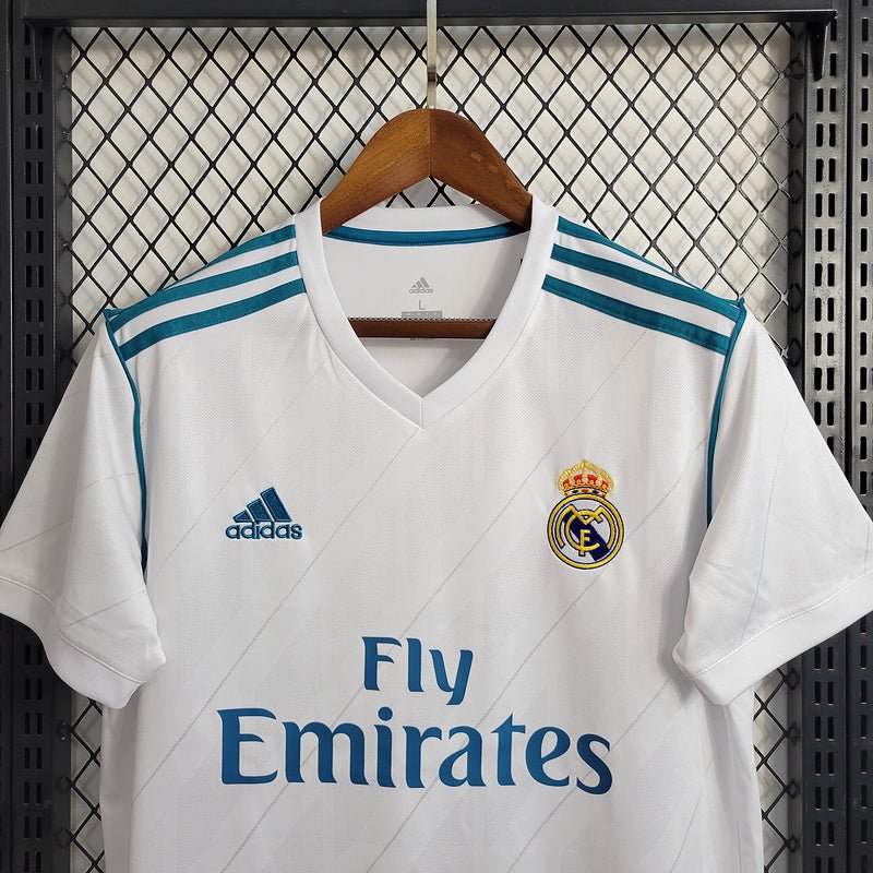 Real Madrid Home Retrô 17/18 Adidas - Branca