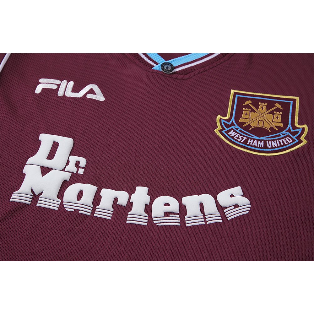 West Ham Home Retro 99/01 Fila - Bordo