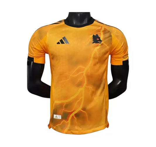 Roma Away 25/26 Jogador Adidas - Laranja