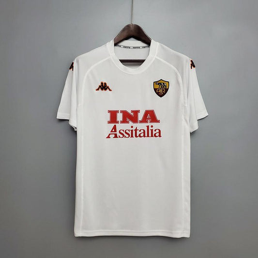Roma Away Retrô 2000/2001 Kappa - Branca
