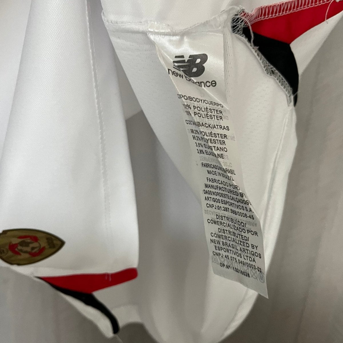 São Paulo Home 25/26 Torcedor New Balance  Masculino - Branco e Vermelho