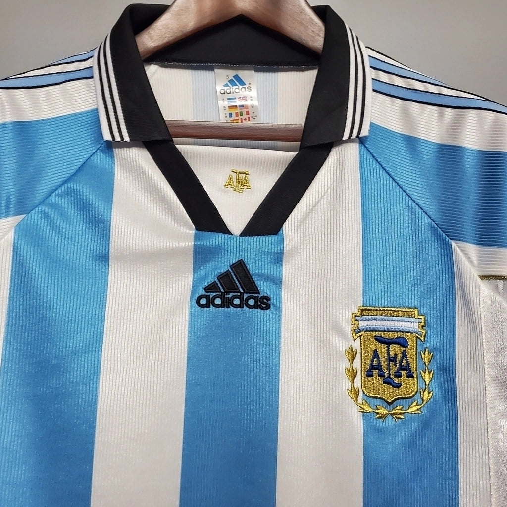 Argentina Home Retrô 1998 Adidas - Azul e Branca